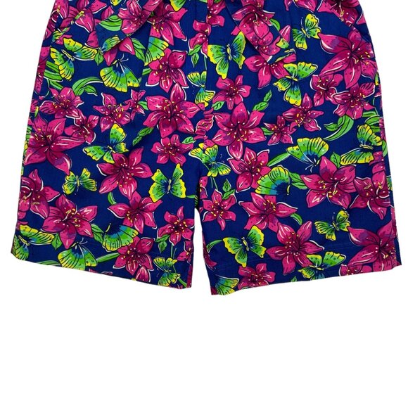 Lilly Pulitzer Vintage Floral Shorts 10 High Waist - Picture 9 of 12